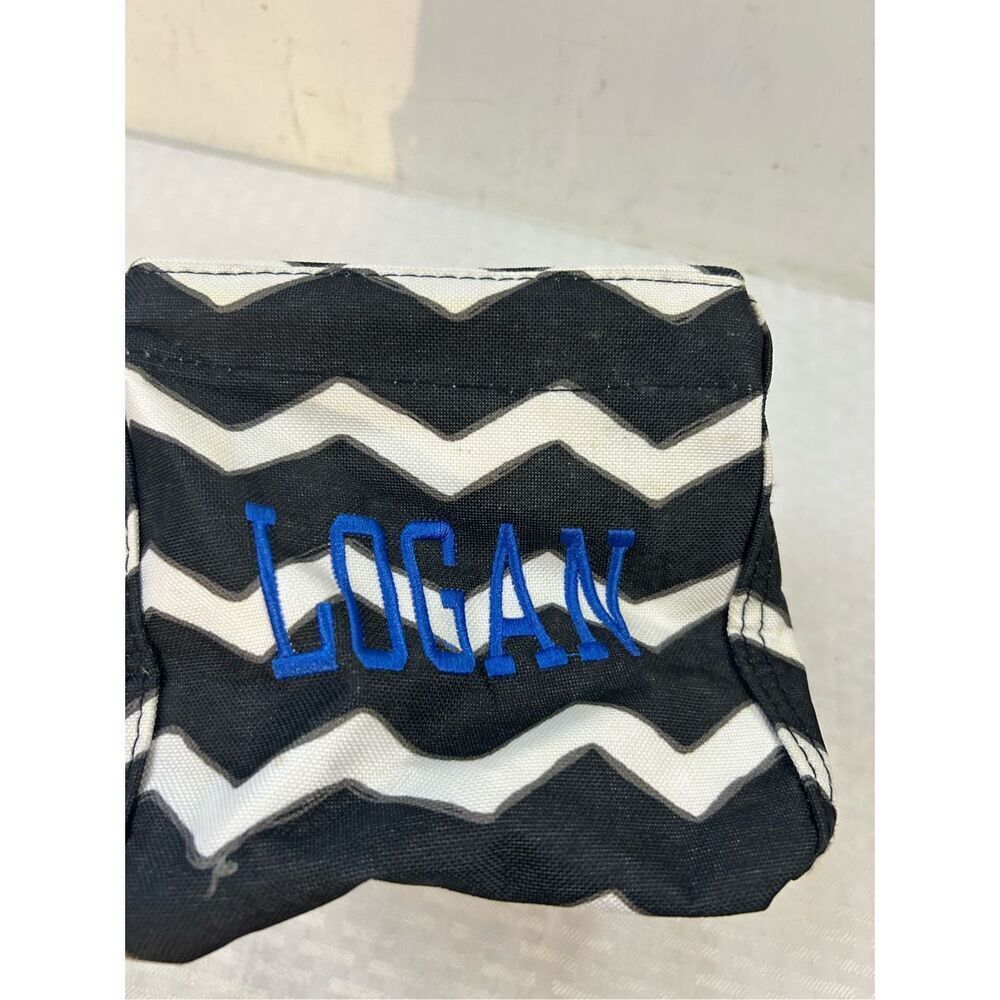 31” Thirty-one 6" square chevron pattern “Logan”Black/ White - Picture 5 of 6